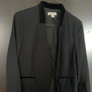 NWOT Coldwater Creek black jacket with velvet details